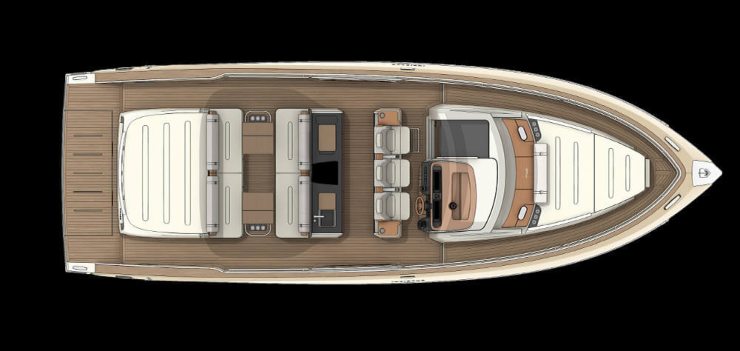 Invictus TT420 - ponte inferiore - invictusyacht.com