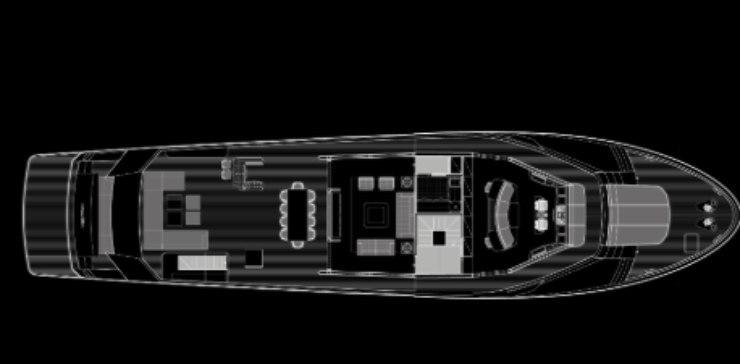 Arcadia A115 - ponte superiore - arcadiayachts.it